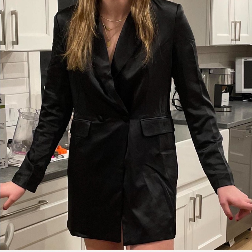 Princess Polly Black Blazer Mini Dress